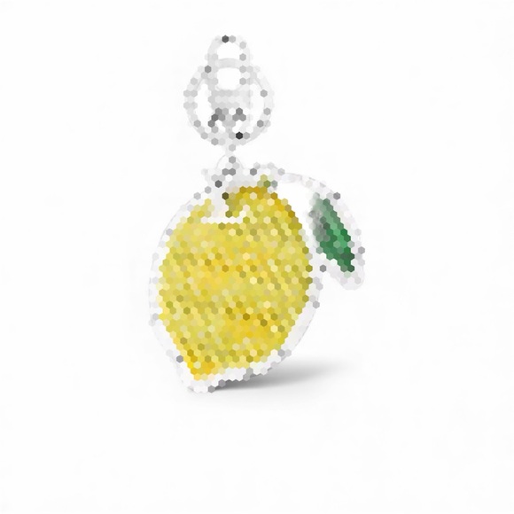 Louis Vuitton Bag Charm Key Holder Lemon Monogram
